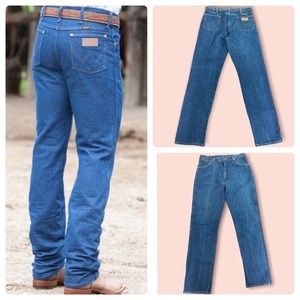Wrangler | Vintage wrangler western tall denim blue jeans